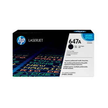 ตลับหมึกเลเซอร์ปริ้นเตอร์ HP 647A (CE260A) สีดำ