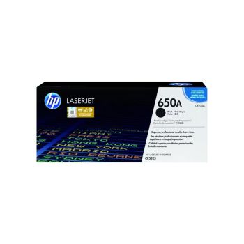 ตลับหมึกเลเซอร์ปริ้นเตอร์ HP 650A (CE270A) สีดำ