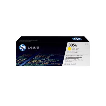 ตลับหมึกเลเซอร์ปริ้นเตอร์ HP 305A (CE412A) สีเหลือง