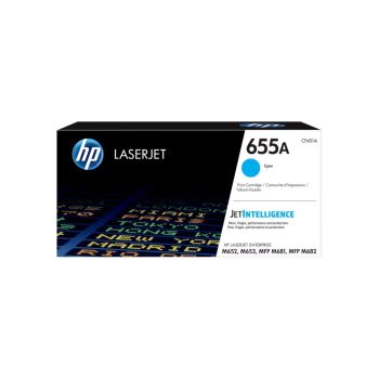 ตลับหมึกเลเซอร์ปริ้นเตอร์ HP 655A (CF451A) สีฟ้า