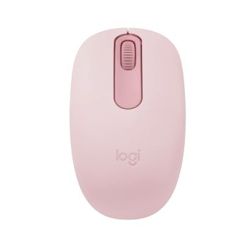 เมาส์ไร้สาย Logitech Bluetooth Mouse M196 สีชมพู