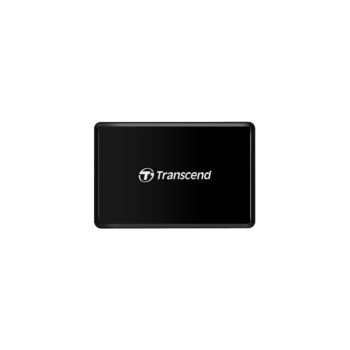 เครื่องอ่านการ์ด SD และ microSD Transcend รุ่น RDF8 สีดำ USB-A 3.1 Gen 1