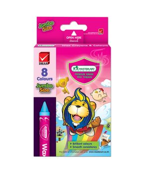 สีเทียน Master Art ขนาดจัมโบ้ 8 สี