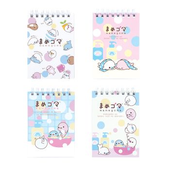 สมุดริมลวด ตราช้าง ลาย มาเมะโกมะ ขนาด A7 70 แกรม 50 แผ่น รุ่น WSX-108 (คละลาย)