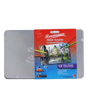 สีไม้ระบายน้ำ กล่องเหล็ก 12 สี Renaissance