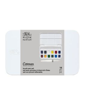 ชุดสีน้ำก้อนระดับศิลปิน Winsor & Newton 12สี Brush Pen Set #0390658