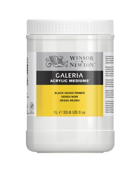 สื่อผสมสีอะคริลิคแกลเลอเรีย Black Gesso 1ลิตร #3054825