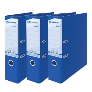 ตราช้างแฟ้มสันกว้าง 2100F น้ำเงิน แพ็ค3