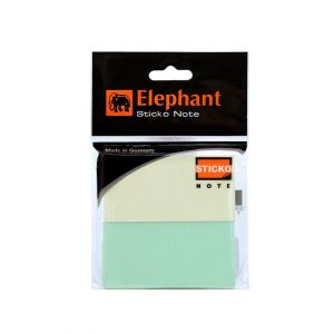 (1Free1) กระดาษโน๊ตแถบกาว ตราช้าง มินิเมมโม สีพาสเทล 37x75 มม.
