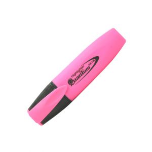 (1Free1) ปากกาเน้นข้อความ Quantum รุ่น QH710 สีชมพู 