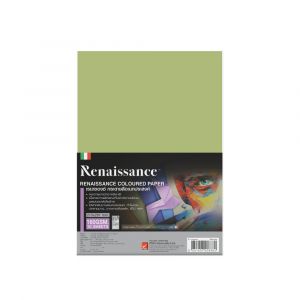 กระดาษสีร้อยปอนด์ เรนาซองซ์ A4 160แกรม #011 Verduzzo (10แผ่น/ห่อ)