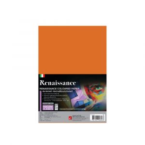 กระดาษสีร้อยปอนด์ เรนาซองซ์ A4 160แกรม #021 Arancio (10แผ่น/ห่อ)