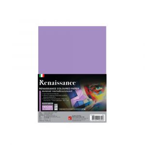 กระดาษสีร้อยปอนด์ เรนาซองซ์ A4 160แกรม A4 #033 Violetta (10แผ่น/ห่อ)