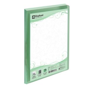 (1Free1) แฟ้มโชว์เอกสาร ตราช้าง รุ่น SF01 ขนาด A4 สีเขียว 