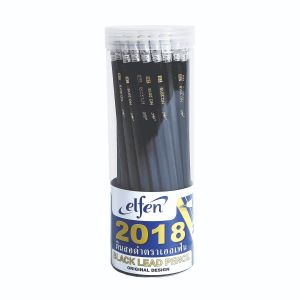 ดินสอดำ Elfen 2B #2018 (กระบอก 50 แท่ง)