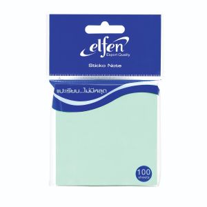 (1Free1) กระดาษโน๊ตแถบกาว Elfen สีฟ้า 3x3 (100แผ่น)