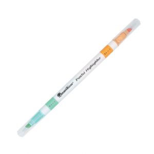 (LD272722) ปากกาเน้นข้อความ 2 หัว Quantum QHP-790 Pastel เขียว/ส้ม 