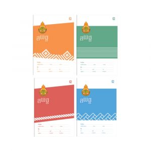 สมุดนักเรียนสพฐ ตราช้าง C-104 60 แกรม 80 แผ่น (คละสี)