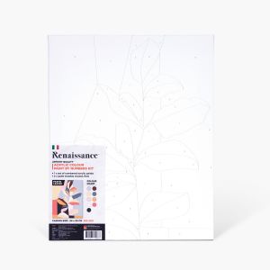 แคนวาสระบายสีตามตัวเลข เรนาซองซ์ 24x30CM#P LEAVES