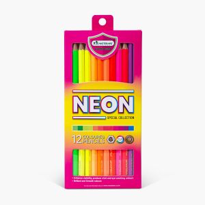 ดินสอสีมาสเตอร์อาร์ต 12 สีนีออน