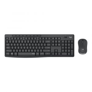 ชุดเมาส์และคีย์บอร์ดไร้สาย Logitech Wireless Combo MK295 Silent สี Graphite (TH/EN)