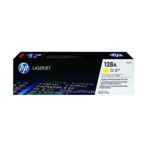 ตลับหมึกเลเซอร์ปริ้นเตอร์ HP 128A (CE322A) สีเหลือง