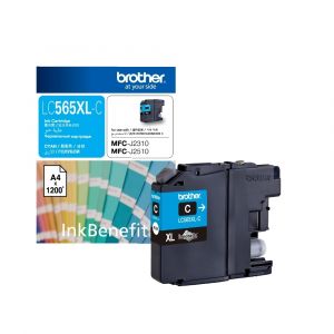 ตลับหมึกอิงค์เจ็ท Brother รุ่น LC-565XLC สีฟ้า