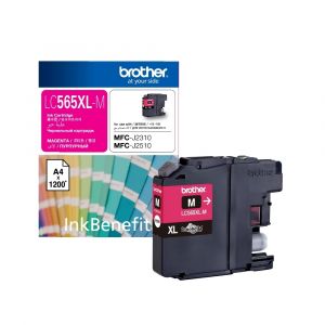 ตลับหมึกอิงค์เจ็ท Brother รุ่น LC-565XLM สีชมพูมาเจนต้า