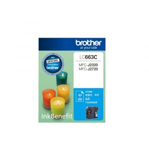ตลับหมึกอิงค์เจ็ท Brother รุ่น LC-663C สีฟ้า