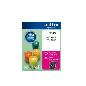 ตลับหมึกอิงค์เจ็ท Brother รุ่น LC-663M สีชมพูมาเจนต้า