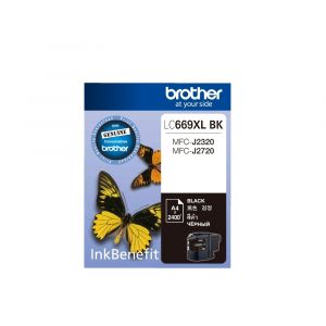 ตลับหมึกอิงค์เจ็ท Brother รุ่น LC-669XLBK สีดำ
