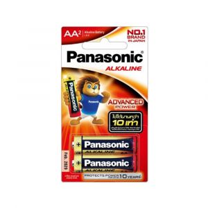 ถ่านอัลคาไลน์ ขนาด AA Panasonic (แพ็ค/2ก้อน)