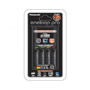 เครื่องชาร์จ 2 ชั่วโมงพร้อมถ่าน Panasonic eneloop Pro AA 4 ก้อน