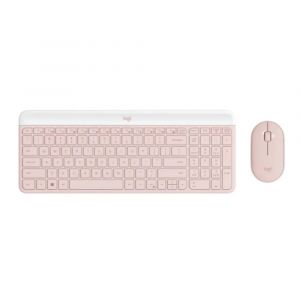 ชุดเม้าส์และคีย์บอร์ดไร้สาย Logitech MK470 SLIM COMBO-Rose