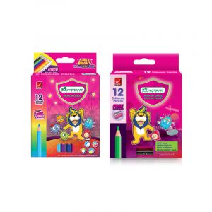 (Clearance) สีไม้ 12 สี แท่งสั้น Master Art (คละรุ่น)