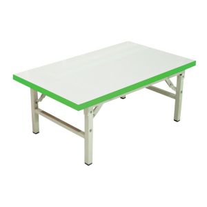 โต๊ะพับญี่ปุ่นลามิเนตขาวขอบเขียวตอง โตไก Tiger-6060