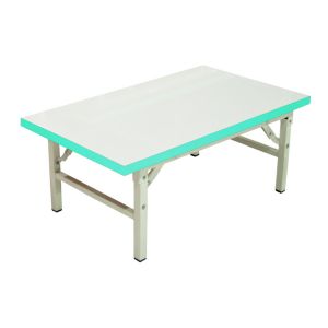 โต๊ะพับญี่ปุ่นลามิเนตขาวขอบเขียวน้ำทะเล โตไก Tiger-6060